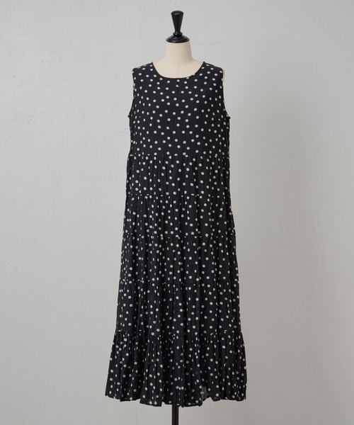 BEARDSLEY（ビアズリー）の「クリンクルドットワンピース（ワンピース・レディース・ブラック・FREE）」の10枚目の写真