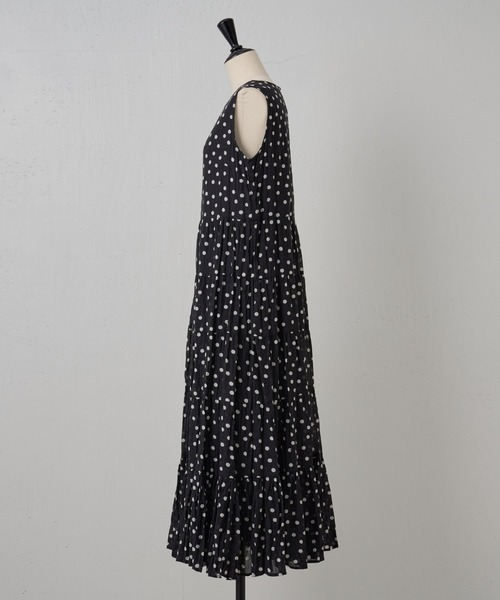 BEARDSLEY（ビアズリー）の「クリンクルドットワンピース（ワンピース・レディース・ブラック・FREE）」の12枚目の写真