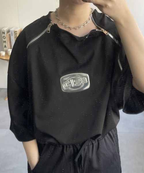 B.R.U(ブル)の「シルバーマークポイントTシャツ(Tシャツ/カットソー・メンズ・ブラック/ホワイト・FREE)」の2枚目の写真