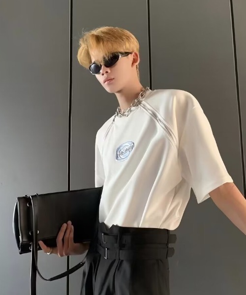 B.R.U(ブル)の「シルバーマークポイントTシャツ(Tシャツ/カットソー・メンズ・ブラック/ホワイト・FREE)」の17枚目の写真