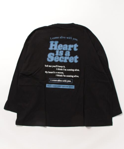 FUNALIVE(ファンアライブ)の「Big long sleeve printed T-shirt / プリント入りビッグ長袖Tシャツ unisex(Tシャツ/カットソー・メンズ・ネイビー系/ホワイト系/ネイビー/ホワイト/チャコールグレー/ベージュ系/杢グレー/ブラック/モカ/ミント/ベージュ/チャコール/ライトグリーン/ブルー/ラベンダー/ブラック系・XL/L/M)」の17枚目の写真
