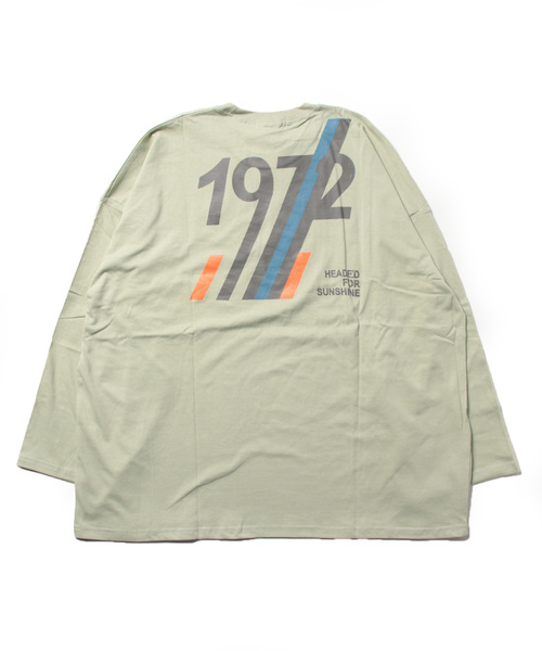 FUNALIVE(ファンアライブ)の「Big long sleeve printed T-shirt / プリント入りビッグ長袖Tシャツ unisex(Tシャツ/カットソー・メンズ・ネイビー系/ホワイト系/ネイビー/ホワイト/チャコールグレー/ベージュ系/杢グレー/ブラック/モカ/ミント/ベージュ/チャコール/ライトグリーン/ブルー/ラベンダー/ブラック系・XL/L/M)」の22枚目の写真
