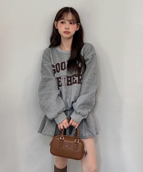 Munsingwear スウェットシャツとスカートセット セール】【2点SET・着用動画あり・裏起毛】 カジュアル