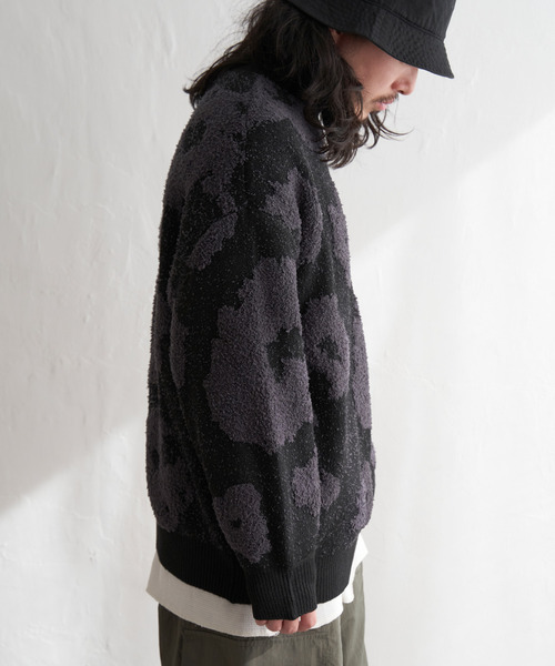 VENCEEXCHANGE（ヴァンスエクスチェンジ）の「ジャガードユニセックスプルオーバー（ニット/セーター・メンズ・ブラック/グレー/ホワイト・M）」の18枚目の写真