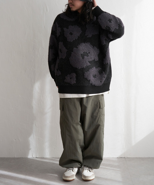 VENCEEXCHANGE（ヴァンスエクスチェンジ）の「ジャガードユニセックスプルオーバー（ニット/セーター・メンズ・ブラック/グレー/ホワイト・M）」の19枚目の写真