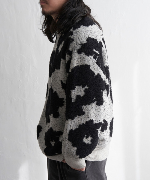 VENCEEXCHANGE（ヴァンスエクスチェンジ）の「ジャガードユニセックスプルオーバー（ニット/セーター・メンズ・ブラック/グレー/ホワイト・M）」の14枚目の写真