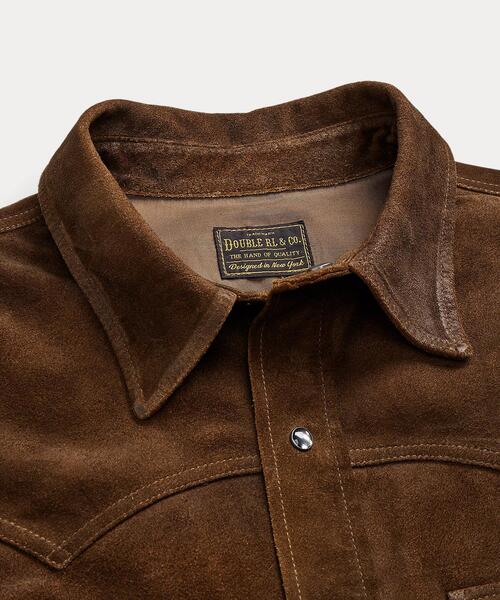 激レア！【新品】RRL(限定品)スエード ウエスタンシャツ M 定価27.9万円