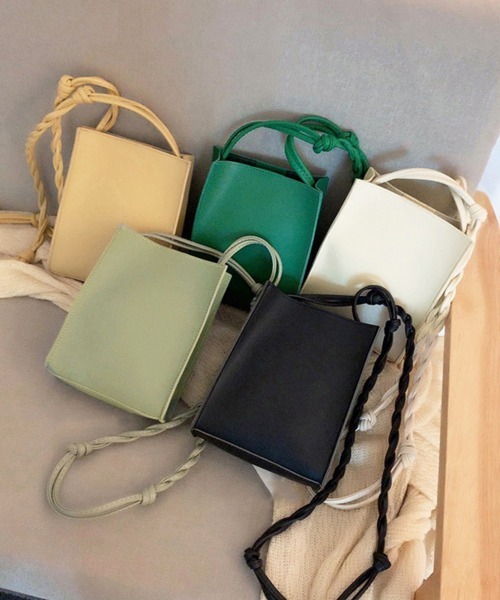 Miniministore(ミニミニストア)の「ショルダーバッグ スクエア型 小さめ(ショルダーバッグ・レディース・ミント/アイボリー/ブラック/グリーン/ライトイエロー・FREE)」の8枚目の写真