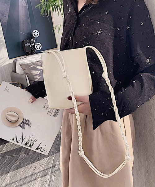 Miniministore(ミニミニストア)の「ショルダーバッグ スクエア型 小さめ(ショルダーバッグ・レディース・ミント/アイボリー/ブラック/グリーン/ライトイエロー・FREE)」の10枚目の写真