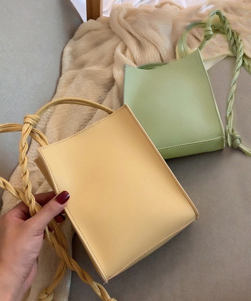 Miniministore(ミニミニストア)の「ショルダーバッグ スクエア型 小さめ(ショルダーバッグ・レディース・ミント/アイボリー/ブラック/グリーン/ライトイエロー・FREE)」の16枚目の写真
