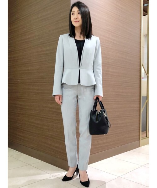 【即購入歓迎】クードシャンス　ジャケット/パンツ　セットアップ 日本製 クードシャンス COUP DE CHANCE 【洗える／日本製／通勤／セットアップ