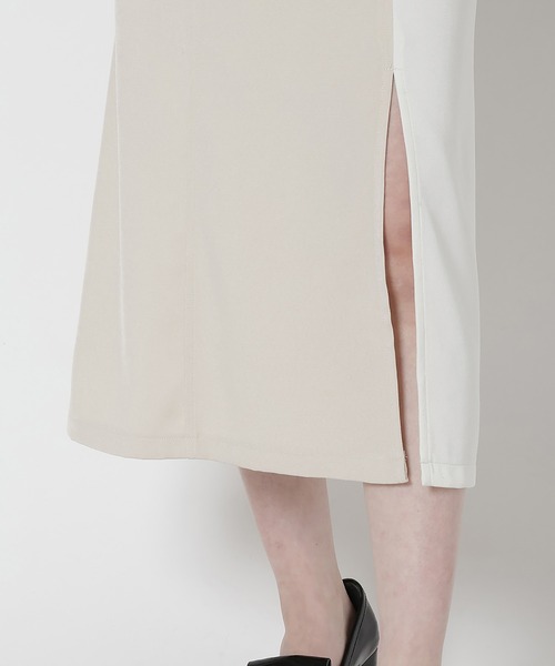 REDYAZEL（レディアゼル）の「バイカラージップジャンスカ（ジャンパースカート・レディース・ブルー/ベージュ/ネイビー・FREE）」の9枚目の写真