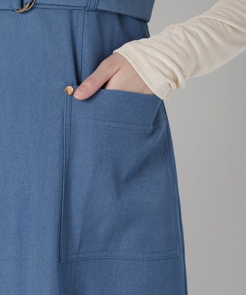 REDYAZEL（レディアゼル）の「バイカラージップジャンスカ（ジャンパースカート・レディース・ブルー/ベージュ/ネイビー・FREE）」の14枚目の写真