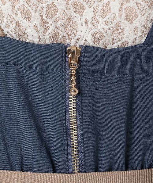 REDYAZEL（レディアゼル）の「バイカラージップジャンスカ（ジャンパースカート・レディース・ブルー/ベージュ/ネイビー・FREE）」の19枚目の写真