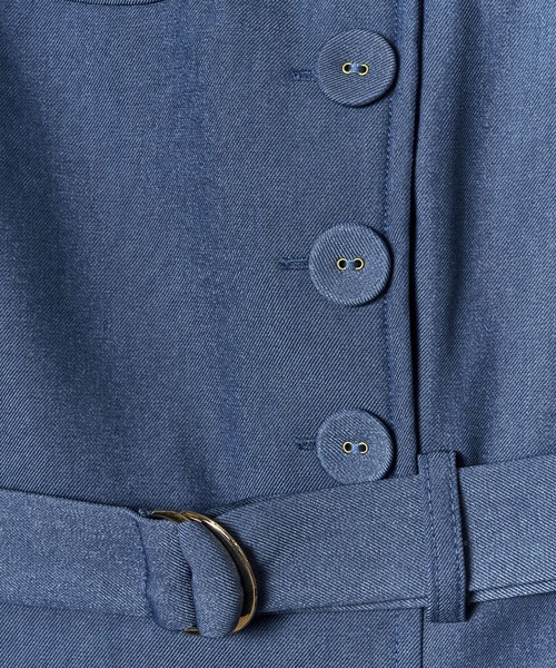 REDYAZEL（レディアゼル）の「バイカラージップジャンスカ（ジャンパースカート・レディース・ブルー/ベージュ/ネイビー・FREE）」の22枚目の写真