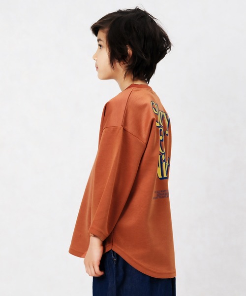 ロゴプリント 長袖トップス 34 ロゴプリント長袖Tシャツ （98-61TI11-204）｜コムサイズム