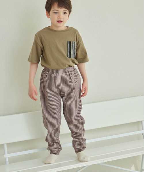 pairmanon（ペアマノン）の「【しなやかストレッチ】ユニセックス 無地 総柄 サルエルパンツ（その他パンツ・キッズ・ライトホワイト/ブラック/ライトグレー/チャコールグレー/その他/ブラック系その他/グレー系その他/ブラウン系その他/ベージュ系その他/グリーン系その他/ホワイト系その他/ホワイト系その他2/ホワイト系その他3/グレー系その他2/ブラウン系その他2/ベージュ系その他2/ストライプ/ドット/チェック/ライトベージュ/ブラック系その他2/ブラウン/テラコッタ/ブラウン系その他3/グリーン系その他2/グリーン系その他3/グレー系その他3/ブラウン系その他4/ベージュ系その他3/ホワイト系その他4/ブラック系その他3/ブルー系その他・90/100/110/120/80/130）」の16枚目の写真