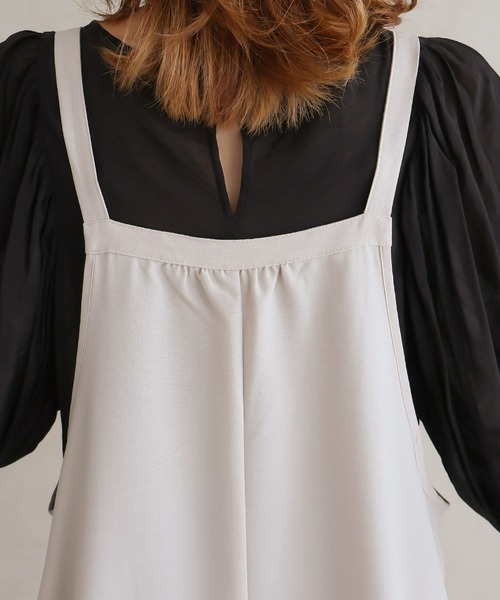 Social GIRL(ソーシャルガール)の「キャミフレアワンピース(ワンピース・レディース・ブラック/アイボリー/モカ・M)」の17枚目の写真