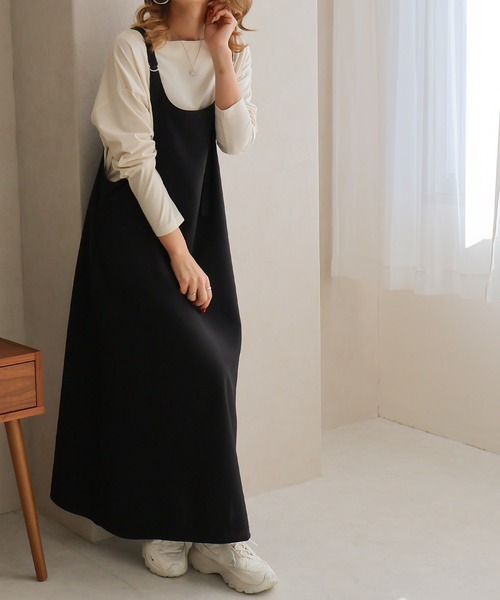 Social GIRL(ソーシャルガール)の「キャミフレアワンピース(ワンピース・レディース・ブラック/アイボリー/モカ・M)」の22枚目の写真