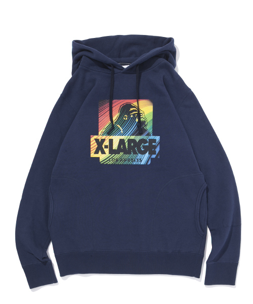 XLARGE（エクストララージ）の「ACTIVE OG PULLOVER HOODED SWEAT（パーカー・メンズ・ブラック/アッシュグレー/ダークグリーン/ネイビー/レッド・SMALL/X-LARGE/MEDIUM/LARGE）」の4枚目の写真
