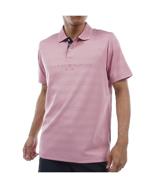 TOMMY HILFIGER GOLF（トミー ヒルフィガー ゴルフ）の「ｼｬﾄﾞｰﾛｺﾞ 半袖ﾎﾟﾛｼｬﾂ（ポロシャツ・メンズ・ローズ/カーキ/イエロー/ネイビー/ホワイト・M/LL/XL/L）」の5枚目の写真