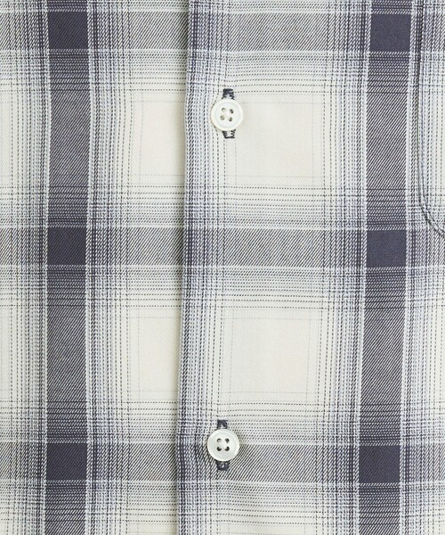 TOWNCRAFT(タウンクラフト)の「TOWNCRAFT(タウンクラフト)別注オンブレチェックオープンカラーシャツ(シャツ/ブラウス・メンズ・ネイビー/ベージュ/ブラック・M/L/XL)」の12枚目の写真