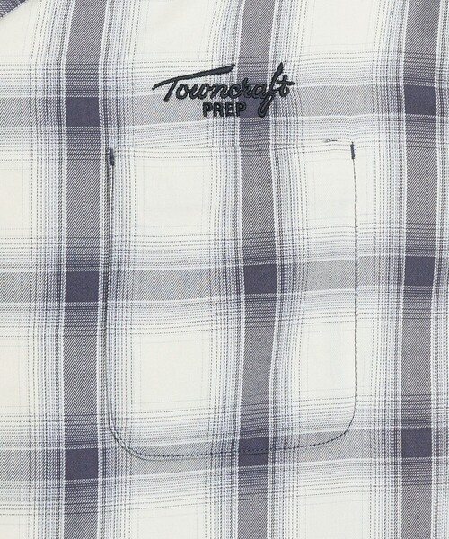 TOWNCRAFT(タウンクラフト)の「TOWNCRAFT(タウンクラフト)別注オンブレチェックオープンカラーシャツ(シャツ/ブラウス・メンズ・ネイビー/ベージュ/ブラック・M/L/XL)」の13枚目の写真