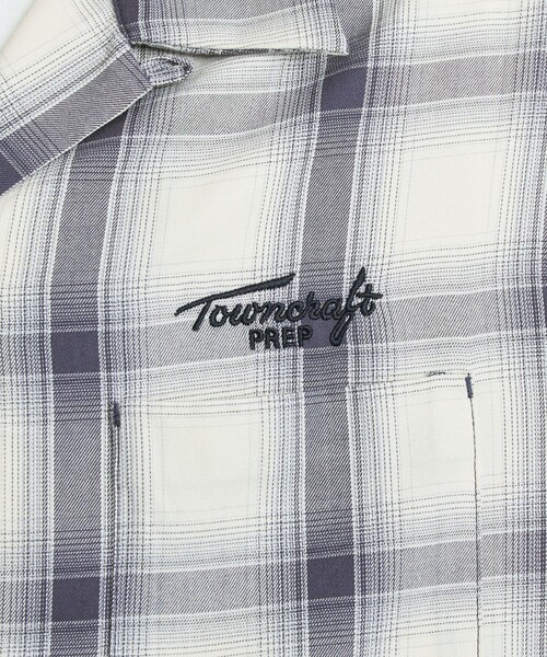 TOWNCRAFT(タウンクラフト)の「TOWNCRAFT(タウンクラフト)別注オンブレチェックオープンカラーシャツ(シャツ/ブラウス・メンズ・ネイビー/ベージュ/ブラック・M/L/XL)」の14枚目の写真
