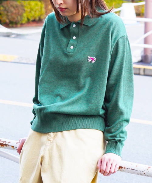 PENNEY'S × AZUSA IIDA/ぺニーズ×アズサ イイダ THE BUDDY LS POLO SWEATER バディコレクションLSポロセーター