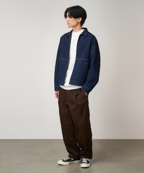 Gramicci（グラミチ）の「【Exclusive】TC/TWILL TUCK TAPERD PANT｜TCツイルタックテーパードパンツ（その他パンツ・メンズ・ベージュ系その他/チャコールグレー/グレイッシュベージュ/ブラック/ダークブラウン・XL/L/M/S/XXL）」の12枚目の写真