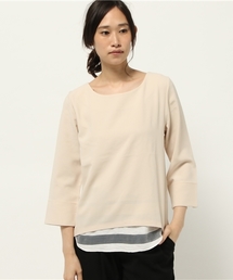 【CAPRICIEUX LE'MAGE】シアーボーダーチラ見セブラウス