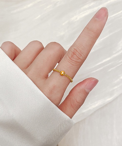 ABBEY MARKET(アビーマーケット)の「金属アレルギー対応 ステンレスリング チェーンリング サージカルステンレス K18GP(リング・レディース・ゴールド/シルバー/ゴールド系その他・21号/18号/16号/14号/11号/9号)」の14枚目の写真