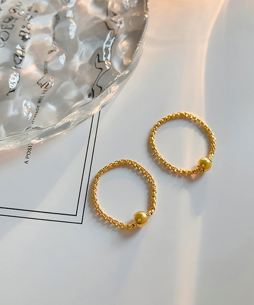 ABBEY MARKET(アビーマーケット)の「金属アレルギー対応 ステンレスリング チェーンリング サージカルステンレス K18GP(リング・レディース・ゴールド/シルバー/ゴールド系その他・21号/18号/16号/14号/11号/9号)」の16枚目の写真
