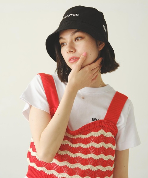 MILKFED.(ミルクフェド)の「WAVE PATTERN KNIT CAMISOLE(キャミソール・レディース・ブラック/レッド/ブラウン・ONE SIZE)」の11枚目の写真