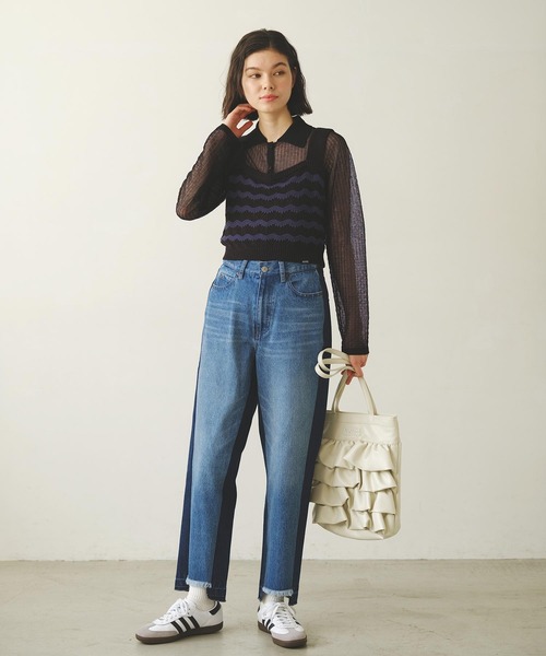 MILKFED.(ミルクフェド)の「WAVE PATTERN KNIT CAMISOLE(キャミソール・レディース・ブラック/レッド/ブラウン・ONE SIZE)」の14枚目の写真