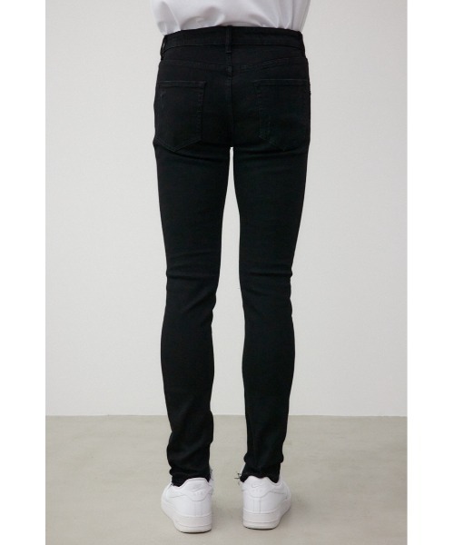 AZUL by moussy（アズールバイマウジー）の「AZUL DENIM クラッシュスキニー（デニムパンツ・メンズ・ライトブルー/ブラック・X-LARGE/X-SMALL）」の8枚目の写真