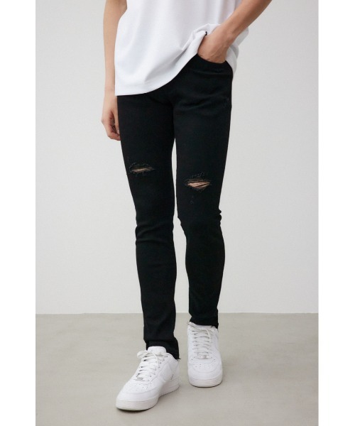 アズールバイ　マウジー　ブラックスキニーxs AZUL BY MOUSSY | AZUL DENIM リペアスキニーデニム (スキニー ) |SHEL