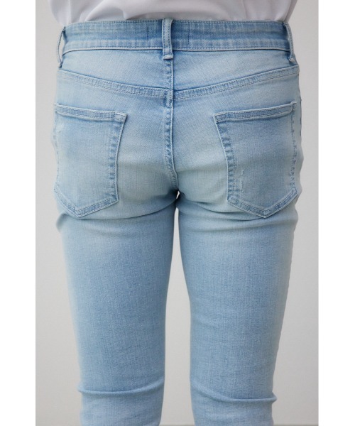 AZUL by moussy（アズールバイマウジー）の「AZUL DENIM クラッシュスキニー（デニムパンツ・メンズ・ライトブルー/ブラック・X-LARGE/X-SMALL）」の21枚目の写真