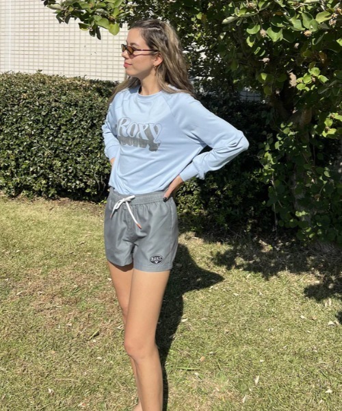 ROXY(ロキシー)の「MORNING CALM COLOR/ロキシーウエストゴムショートパンツ(水着)(水着・レディース・カーキ/ベージュ・SMALL/MEDIUM/LARGE)」の17枚目の写真