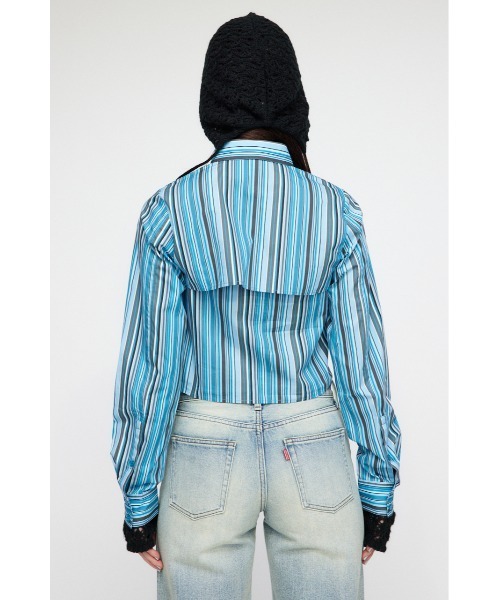 LAGUA GEM(ラグアジェム)の「RATHER SHORT シャツ(シャツ/ブラウス・レディース・イエロー/ブルー・FREE)」の12枚目の写真