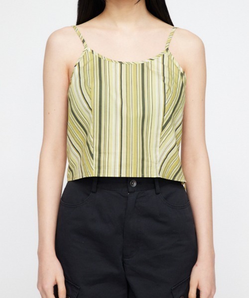 LAGUA GEM(ラグアジェム)の「RATHER SHORT シャツ(シャツ/ブラウス・レディース・イエロー/ブルー・FREE)」の10枚目の写真