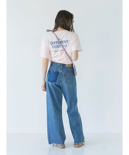 Ungrid（アングリッド）の「カラーエンブロイダリーTee（Tシャツ/カットソー・レディース・チャコールグレー/ピンク/イエロー/オフホワイト/オレンジ・FREE）」の14枚目の写真