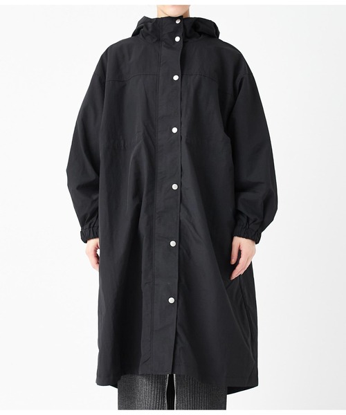 ANAP（アナップ）の「ナイロンロングコート（ナイロンジャケット・レディース・カーキ/ブラック/アイボリー・FREE）」の16枚目の写真