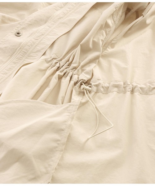 ANAP（アナップ）の「ナイロンロングコート（ナイロンジャケット・レディース・カーキ/ブラック/アイボリー・FREE）」の19枚目の写真