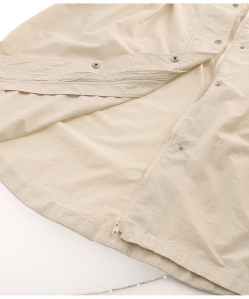 ANAP（アナップ）の「ナイロンロングコート（ナイロンジャケット・レディース・カーキ/ブラック/アイボリー・FREE）」の20枚目の写真