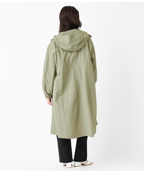 ANAP（アナップ）の「ナイロンロングコート（ナイロンジャケット・レディース・カーキ/ブラック/アイボリー・FREE）」の14枚目の写真