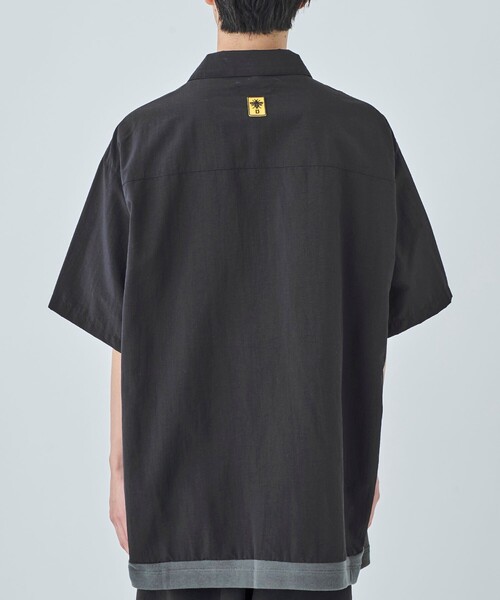 DUSTNATION(ダストネーション)の「【DUSTNATION/ダストネーション】UTILITY GABBER S/S SHIRT(シャツ/ブラウス・メンズ・ブラック/ブルー・XL/L/M)」の8枚目の写真