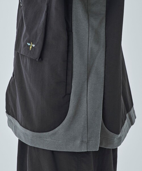 DUSTNATION(ダストネーション)の「【DUSTNATION/ダストネーション】UTILITY GABBER S/S SHIRT(シャツ/ブラウス・メンズ・ブラック/ブルー・XL/L/M)」の11枚目の写真