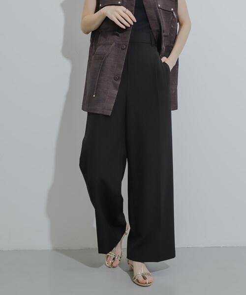 SENSE OF PLACE by URBAN RESEARCH（センスオブプレイスバイアーバンリサーチ）の「ワイドイージーパンツ（その他パンツ・レディース・ベージュ/ブラック/グレー・LARGE/MEDIUM/SMALL/X-SMALL/TALL）」の4枚目の写真