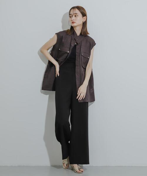 SENSE OF PLACE by URBAN RESEARCH（センスオブプレイスバイアーバンリサーチ）の「ワイドイージーパンツ（その他パンツ・レディース・ベージュ/ブラック/グレー・LARGE/MEDIUM/SMALL/X-SMALL/TALL）」の7枚目の写真